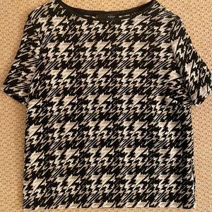AQUA Houndstooth Top NWT